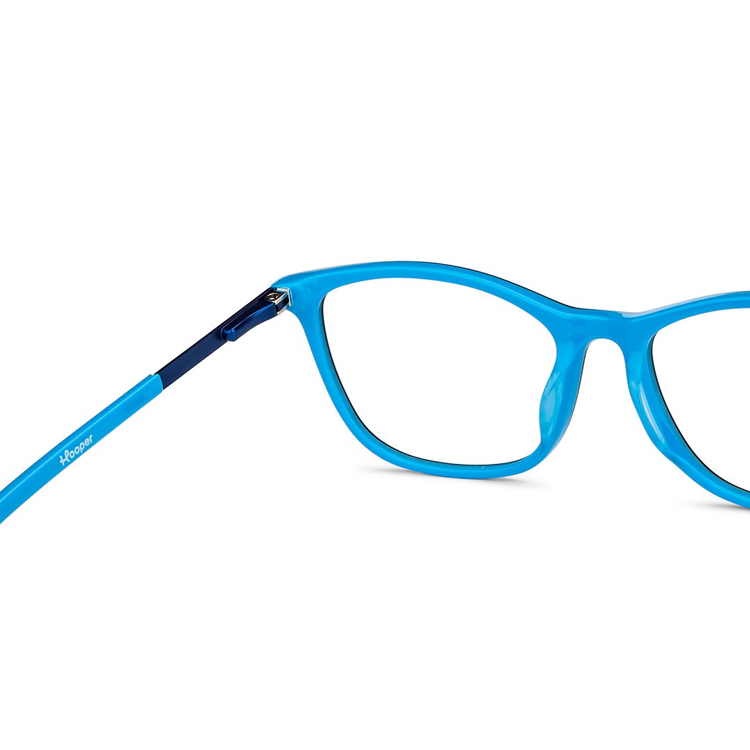 Hooper Online Sky Blue Full Rim Rectangle right side