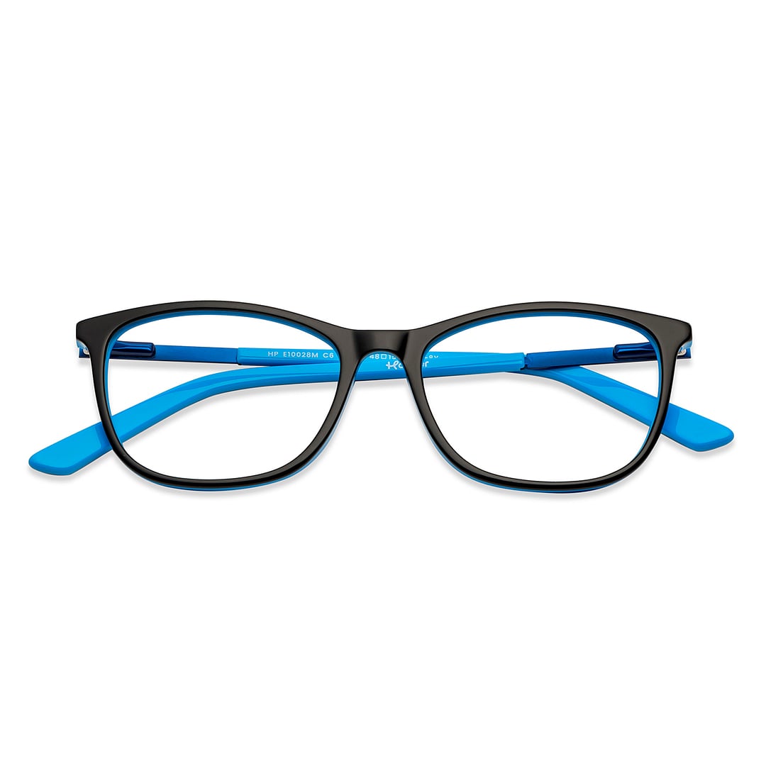 Hooper Online Sky Blue Full Rim Rectangle left side