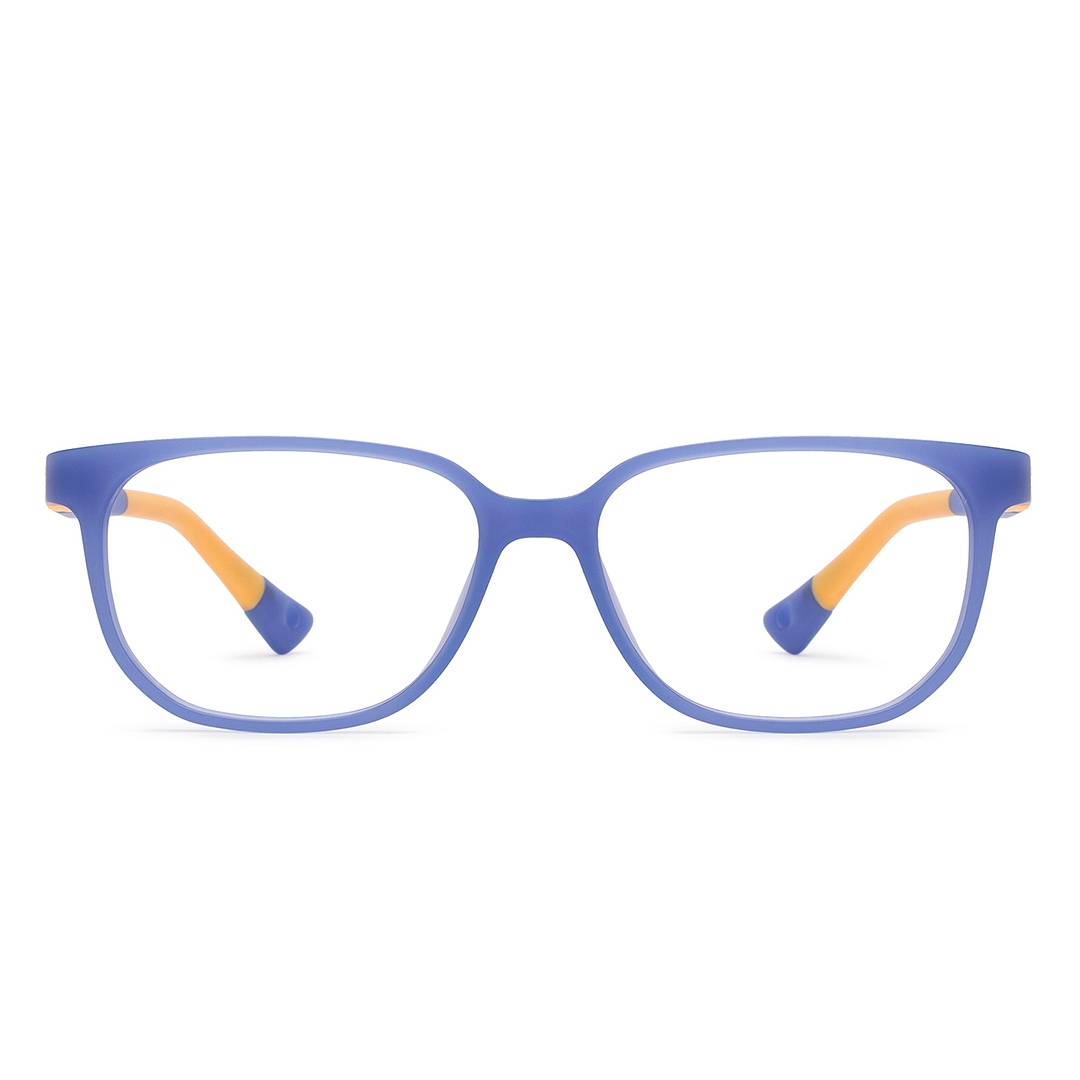 Hooper Sky Blue Full Rim Rectangle left side