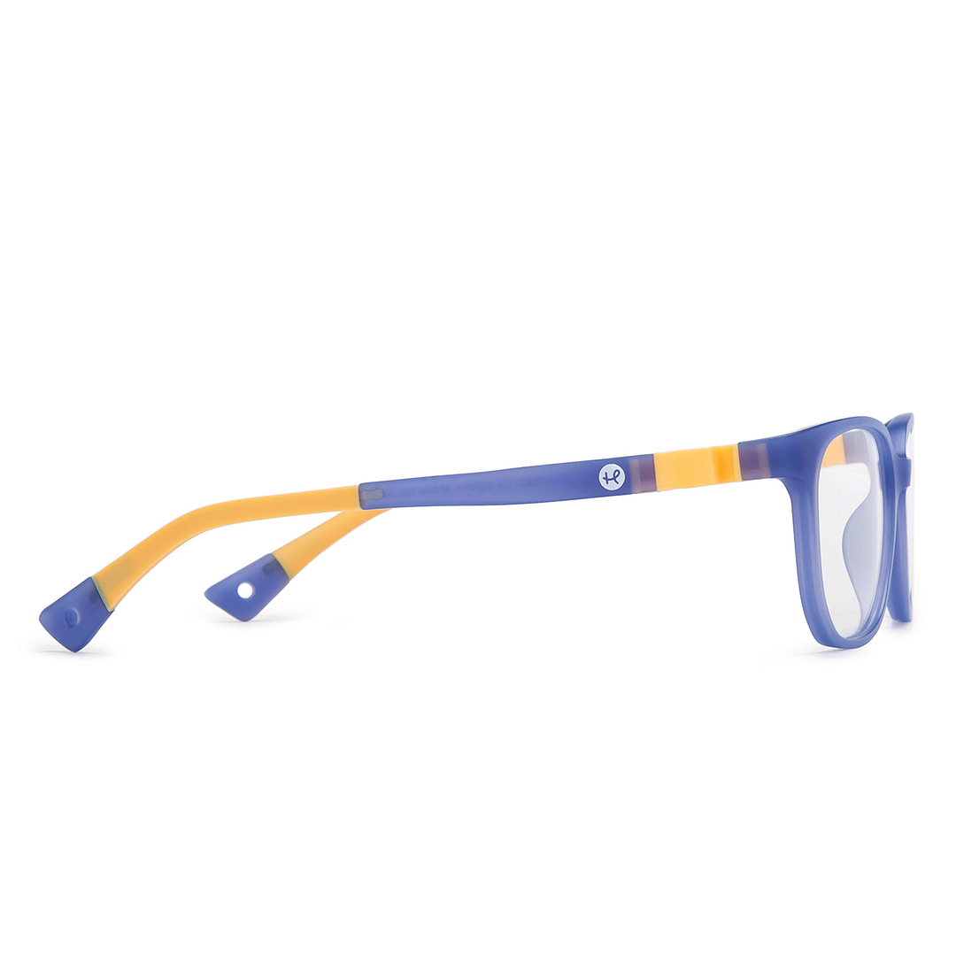 Hooper Sky Blue Full Rim Rectangle left side