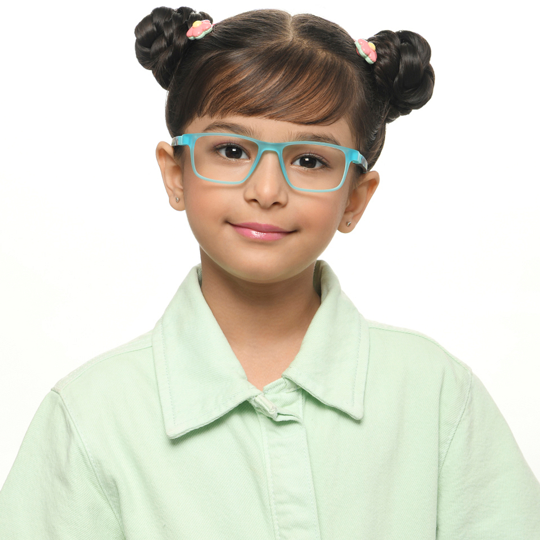 Hooper Online Sky Blue Full Rim Rectangle right side