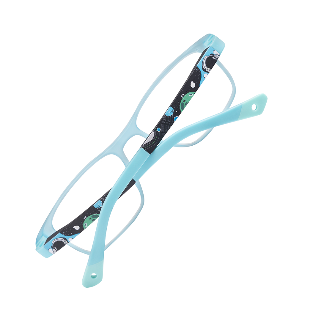 Hooper Online Sky Blue Full Rim Rectangle left side