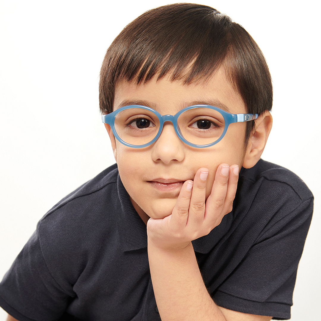 Hooper Online Sky Blue Full Rim Round left side