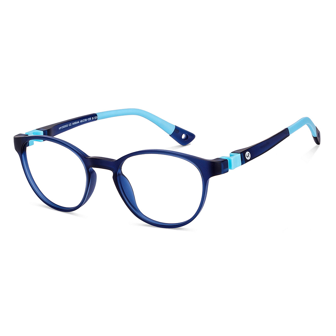 Hooper Sky Blue Full Rim Round left side