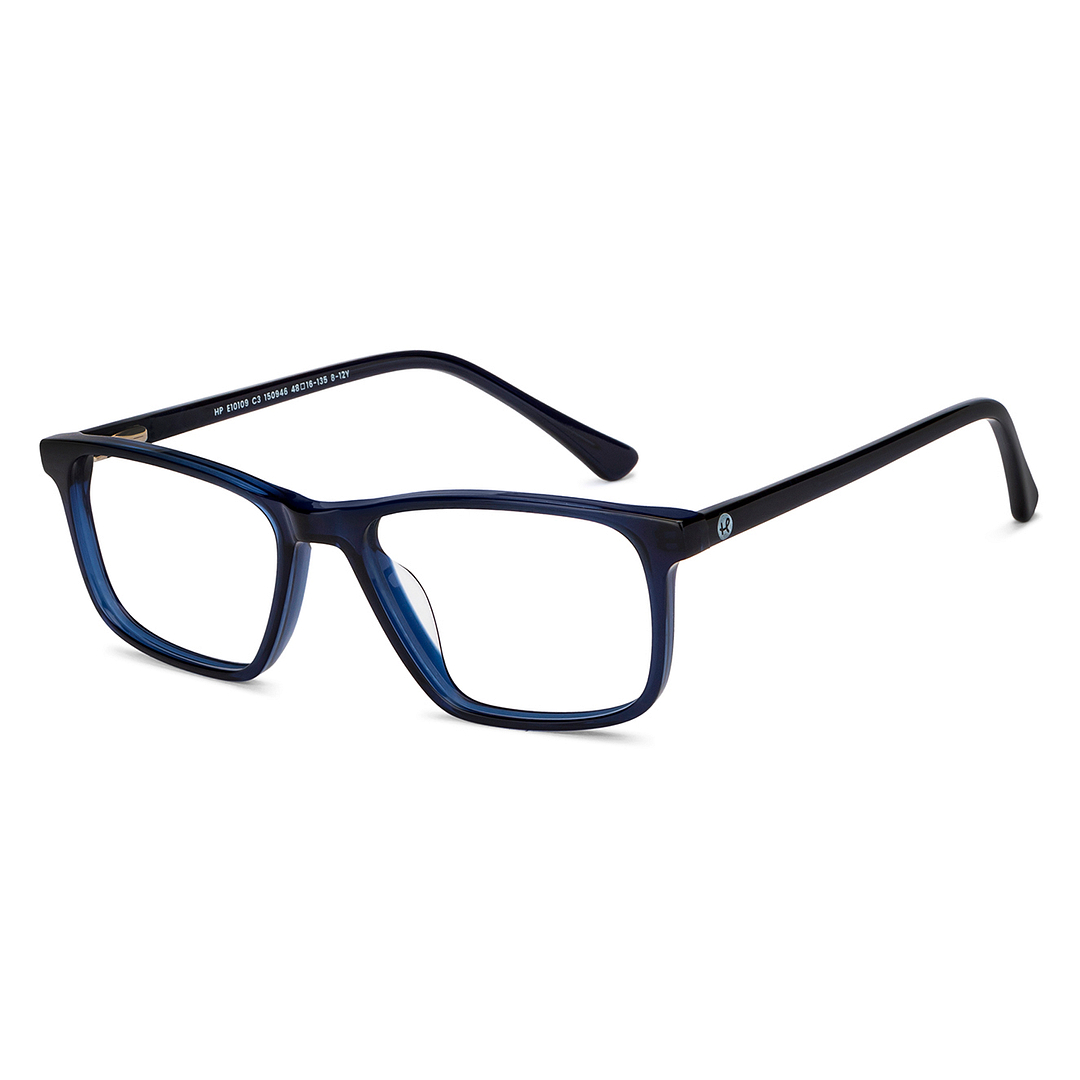 Hooper Online Blue Transparent Full Rim Rectangle right side