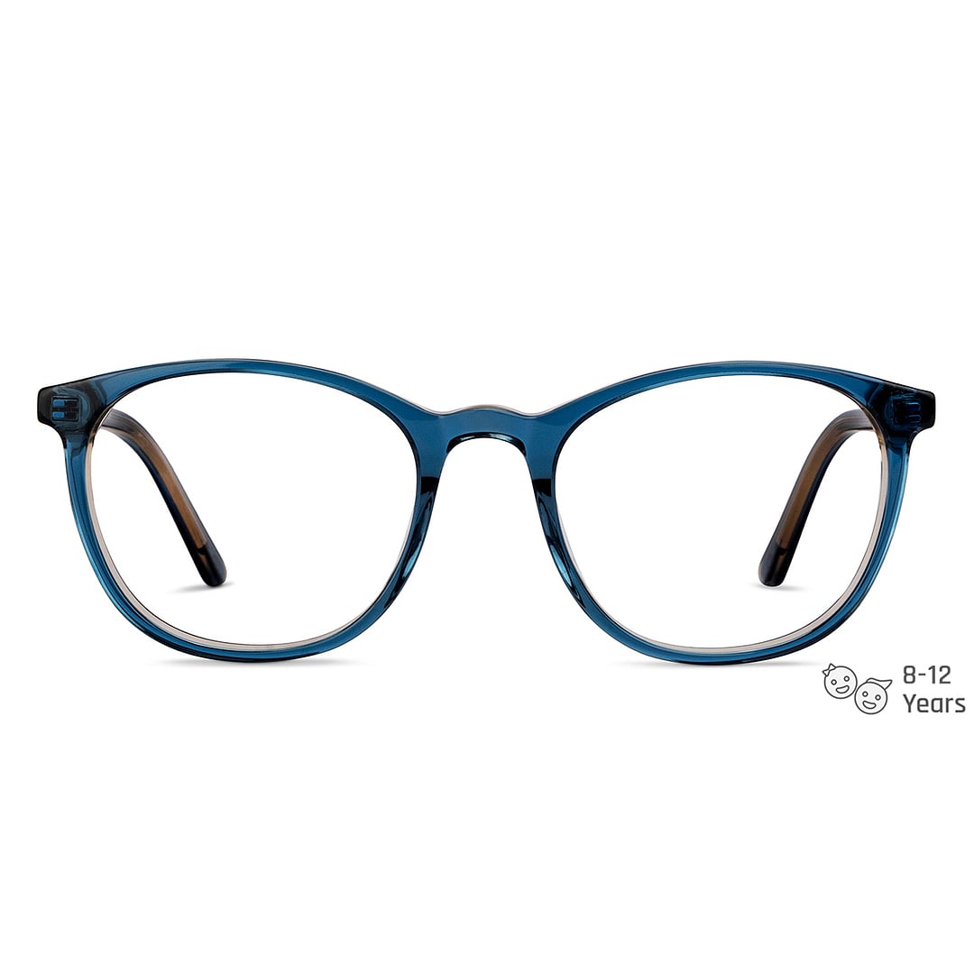 Hooper Online Blue Transparent Full Rim Round left side