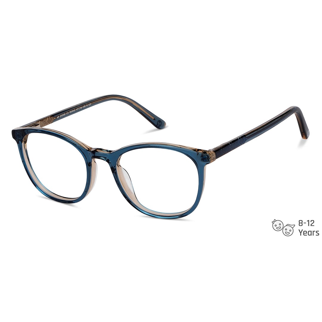 Hooper Online Blue Transparent Full Rim Round right side