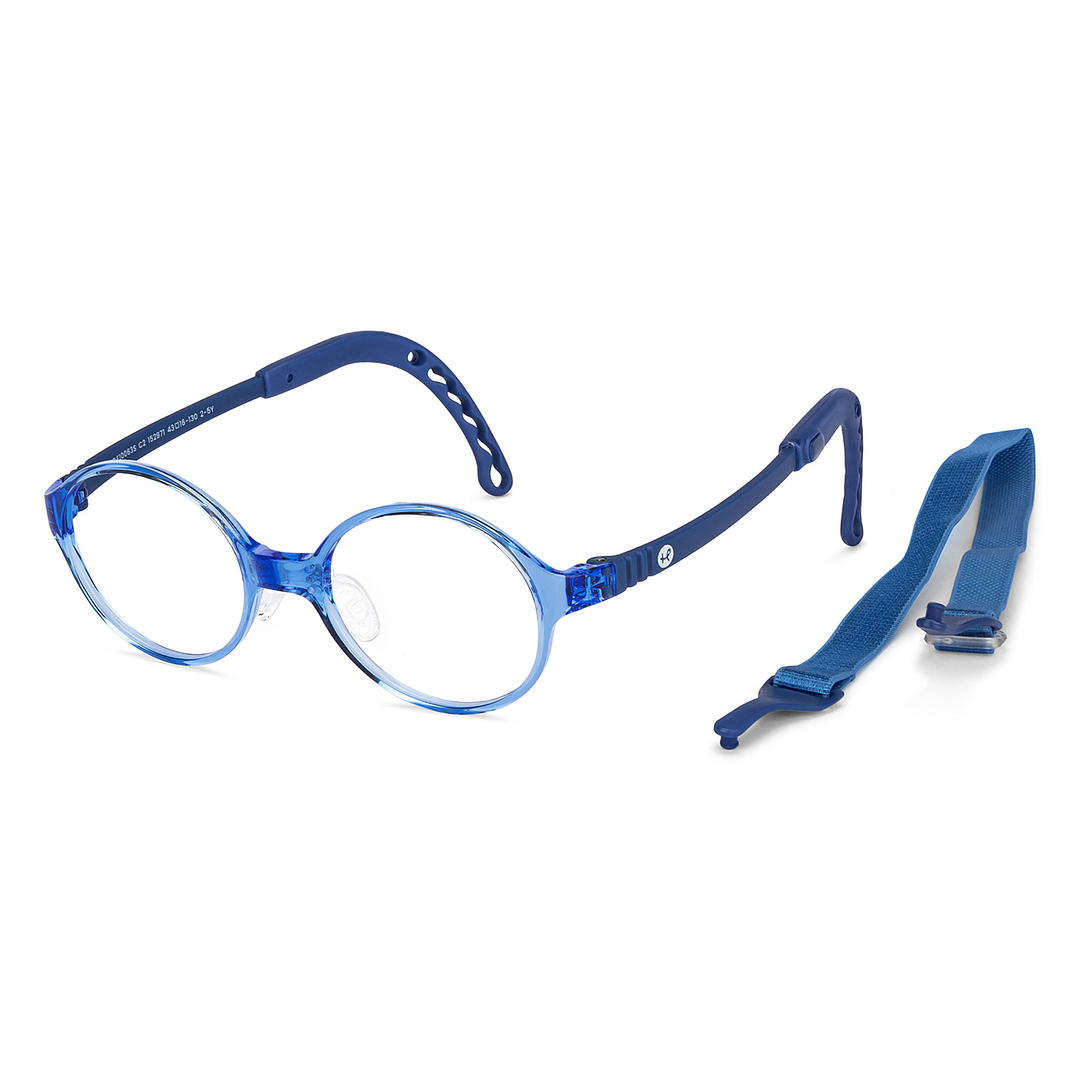 Hooper Online Blue Transparent Full Rim Round right side