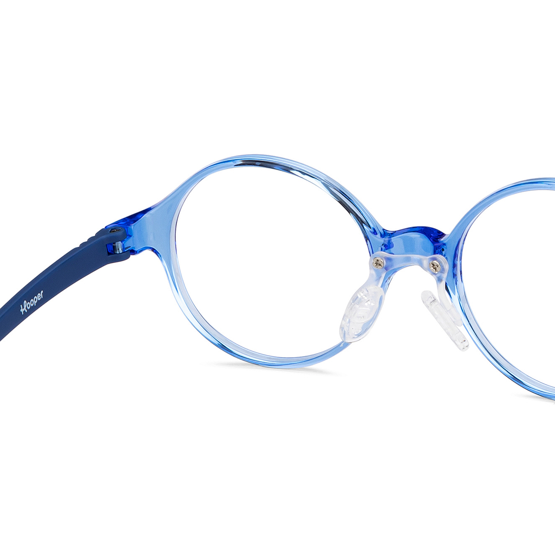 Hooper Online Blue Transparent Full Rim Round right side