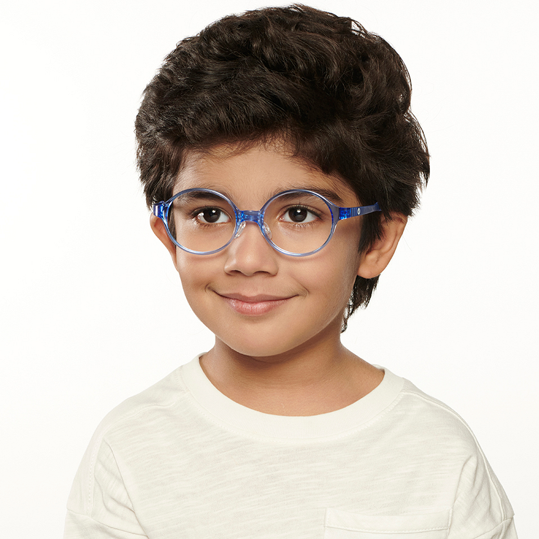 Hooper Online Blue Transparent Full Rim Round right side