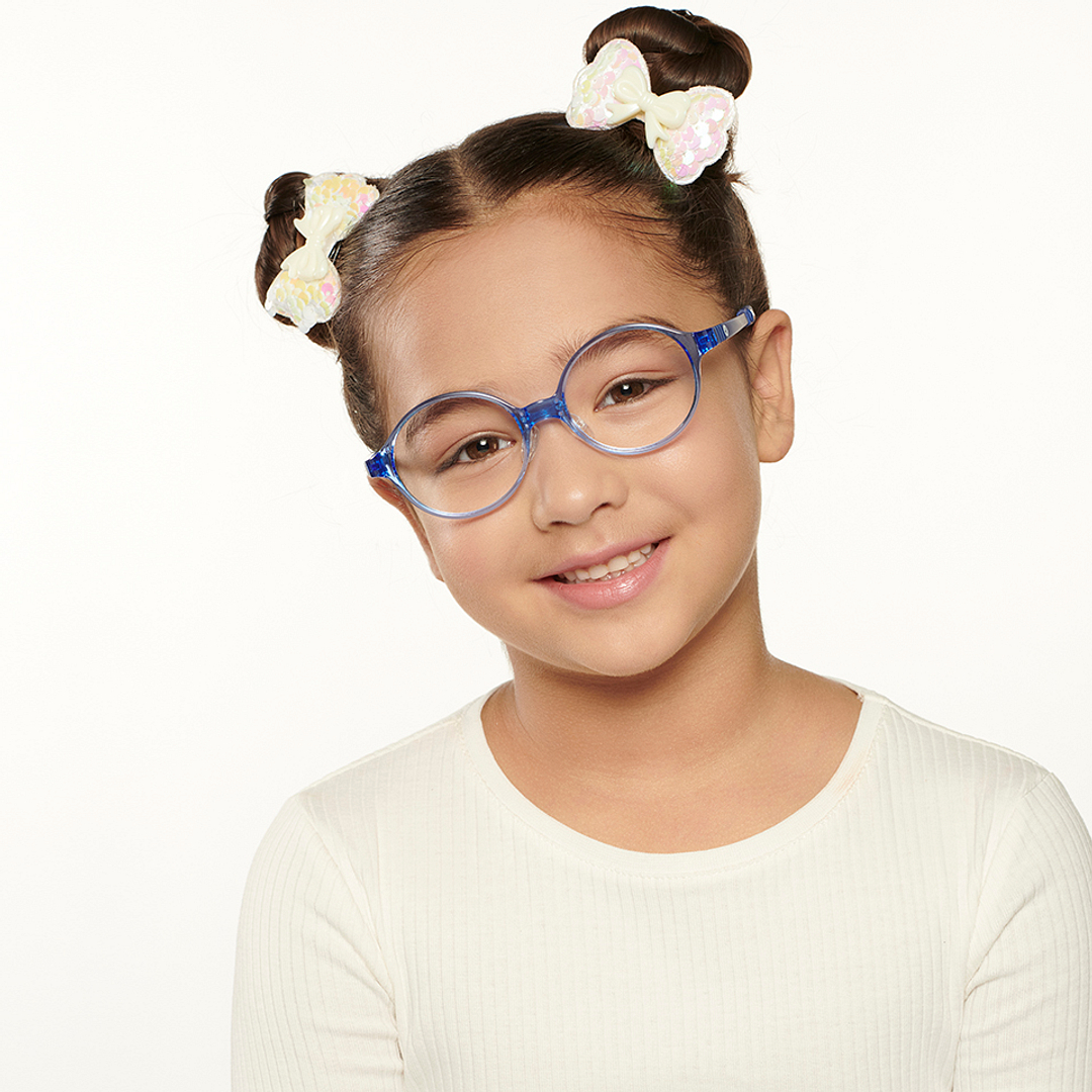 Hooper Online Blue Transparent Full Rim Round right side