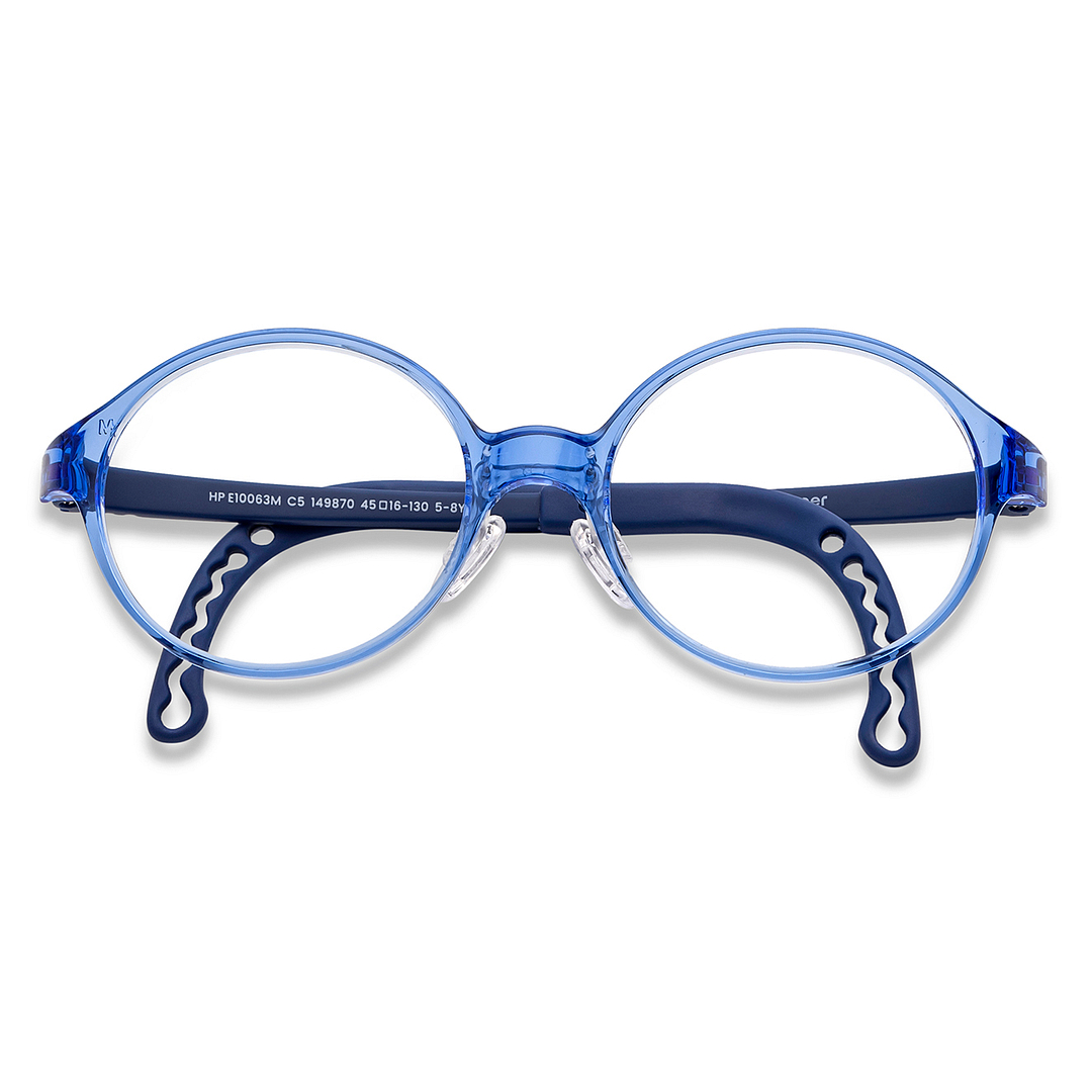 Hooper Online Blue Transparent Full Rim Round right side