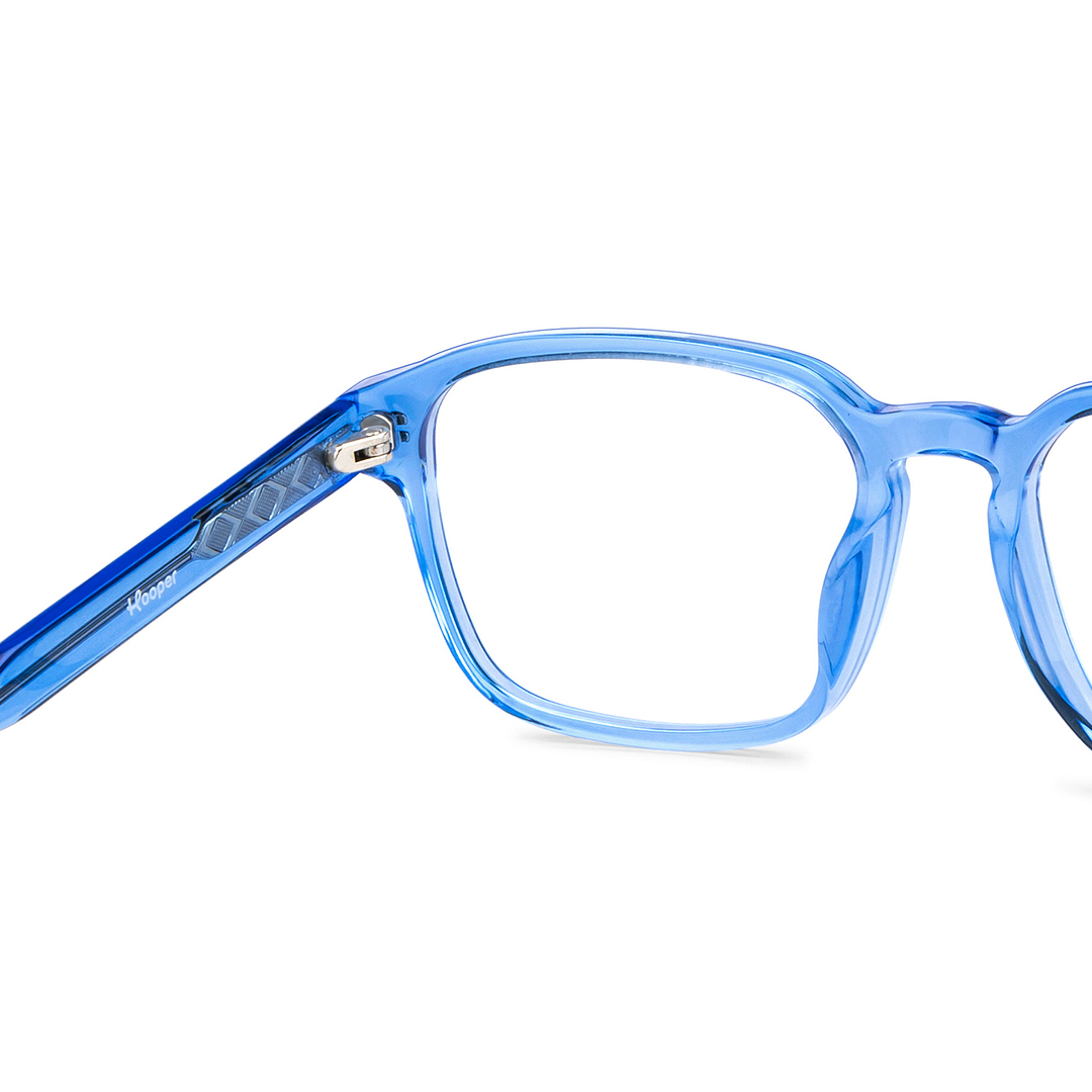 Hooper Online Blue Transparent Full Rim Rectangle right side