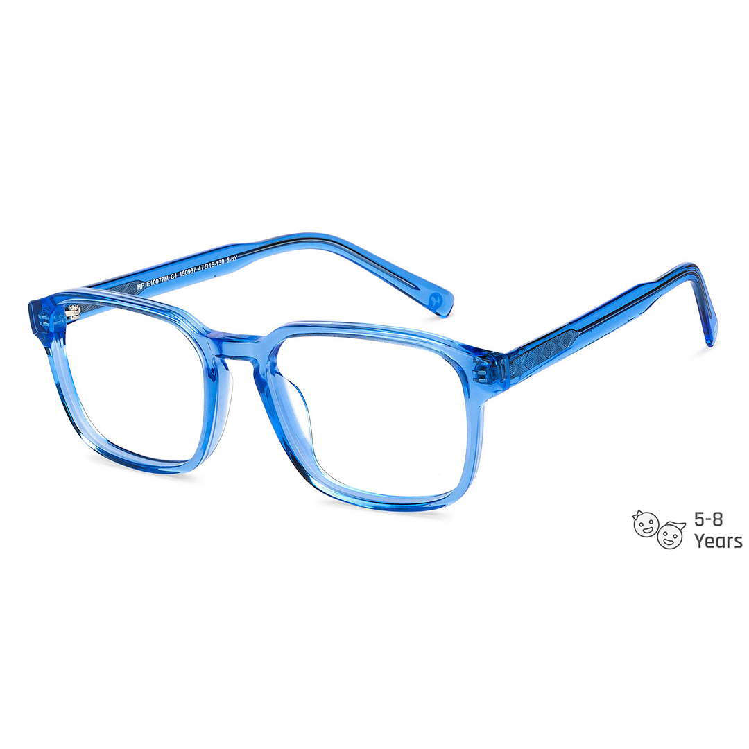 Hooper Online Blue Transparent Full Rim Rectangle right side