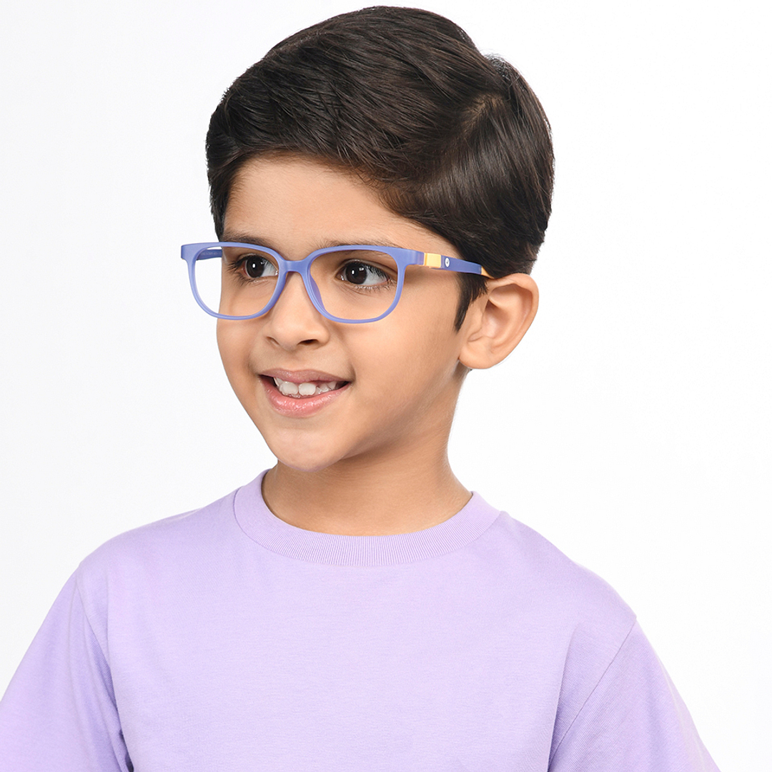 Hooper Sky Blue Full Rim Rectangle right side