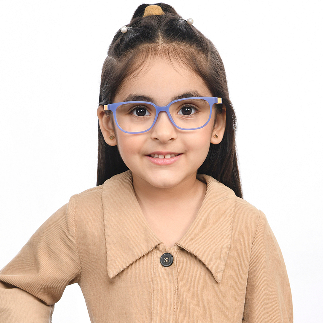 Hooper Sky Blue Full Rim Rectangle right side