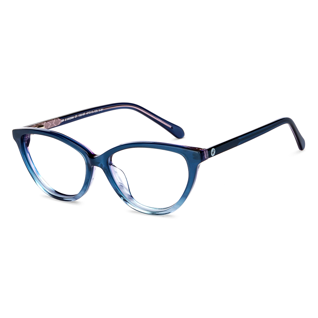 Hooper Online Sky Blue Full Rim Cat Eye right side