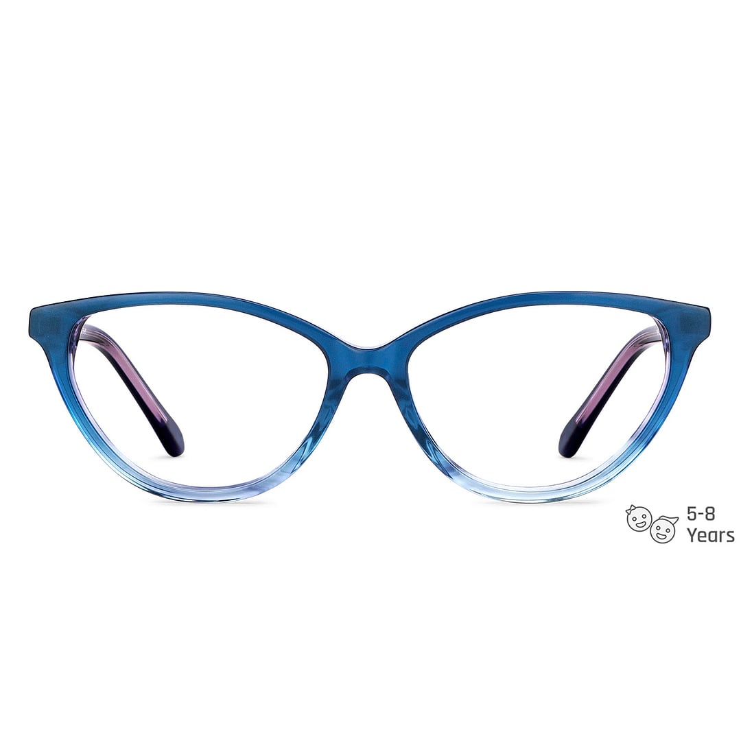 Hooper Online Sky Blue Full Rim Cat Eye right side
