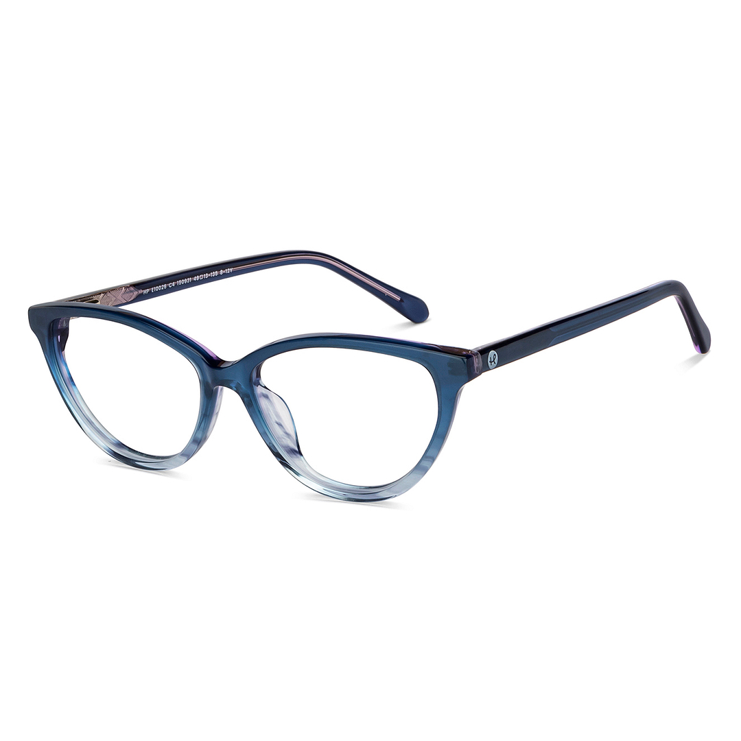 Hooper Online Sky Blue Full Rim Cat Eye right side