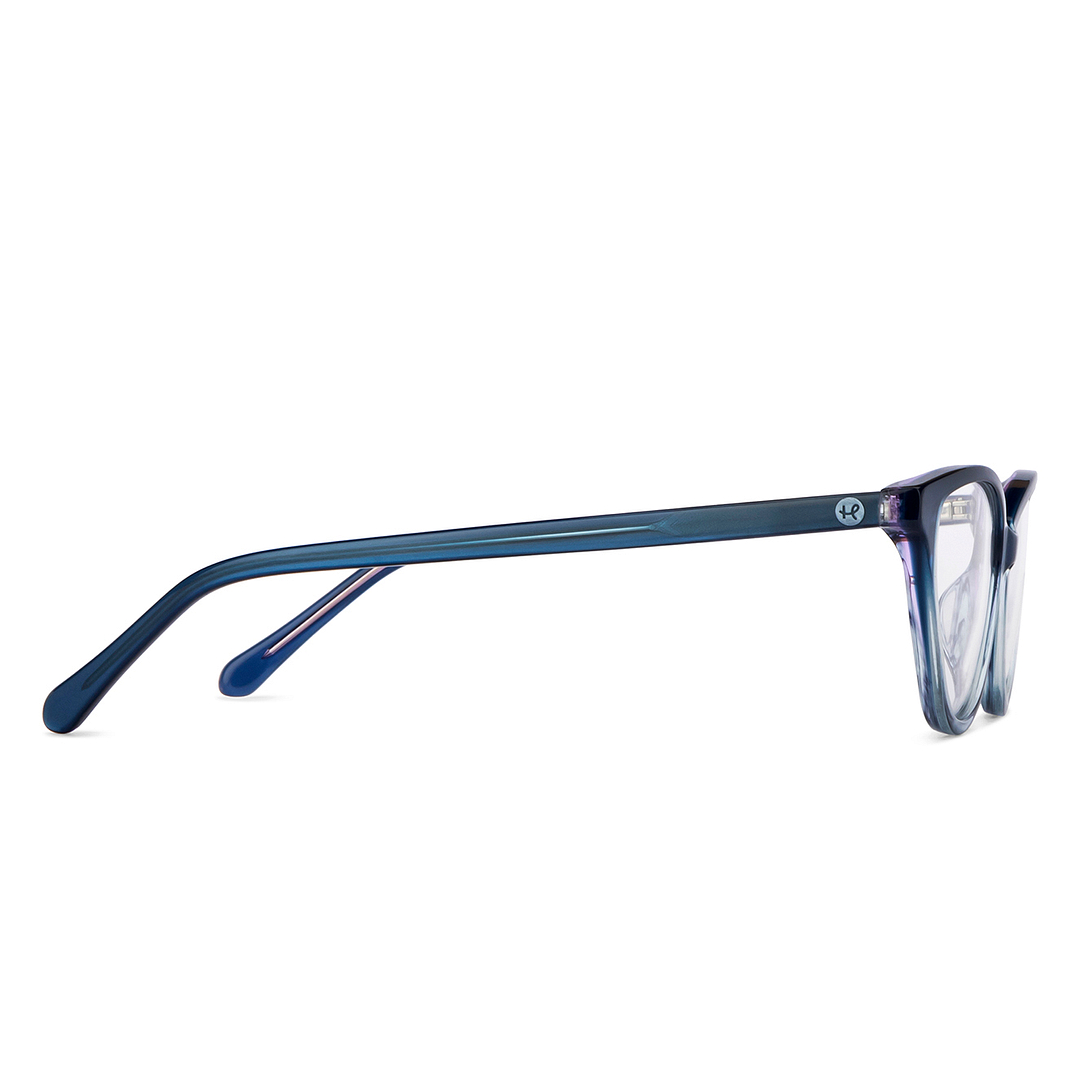 Hooper Online Sky Blue Full Rim Cat Eye left side