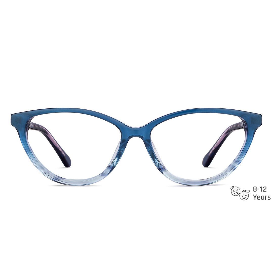 Hooper Online Sky Blue Full Rim Cat Eye left side