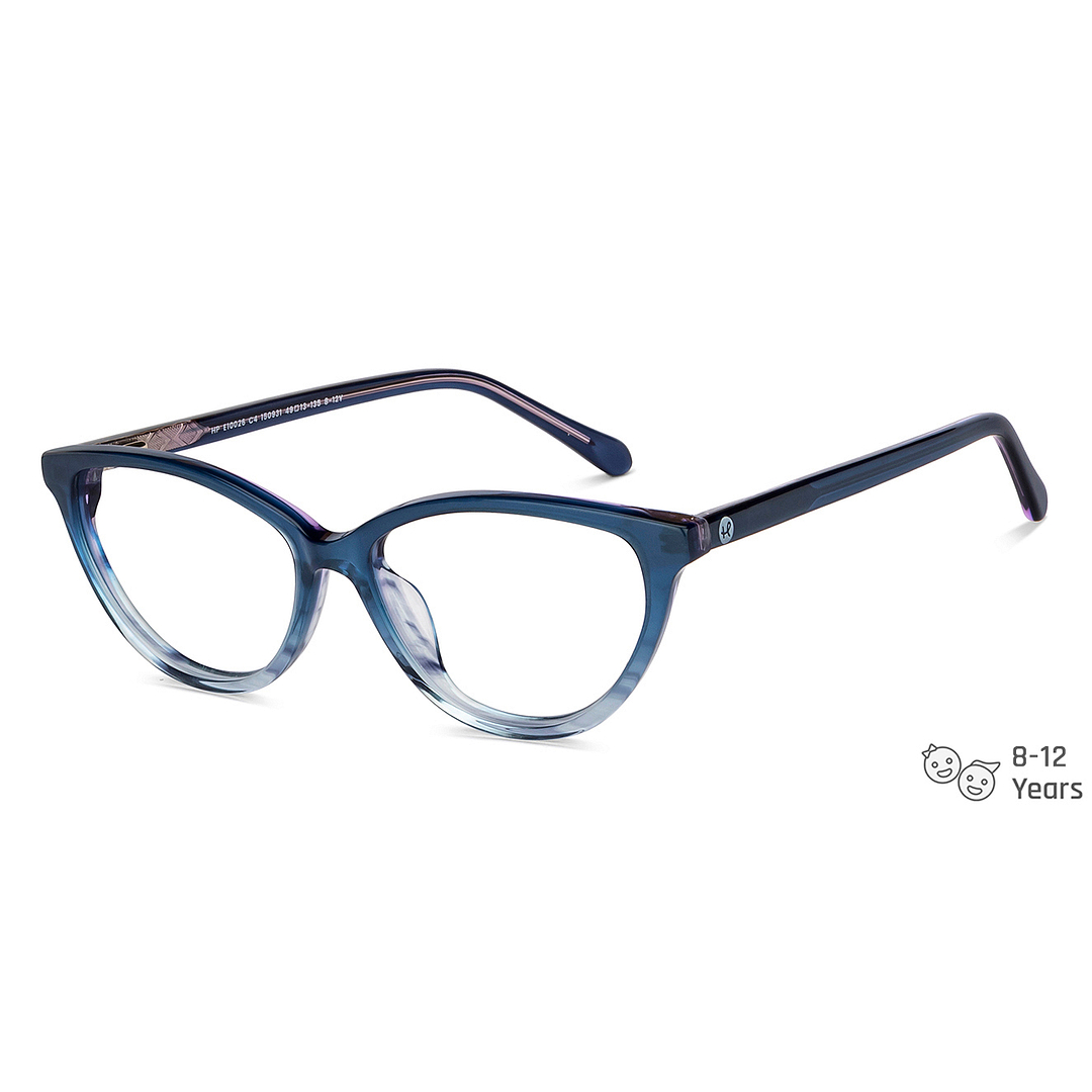 Hooper Online Sky Blue Full Rim Cat Eye right side