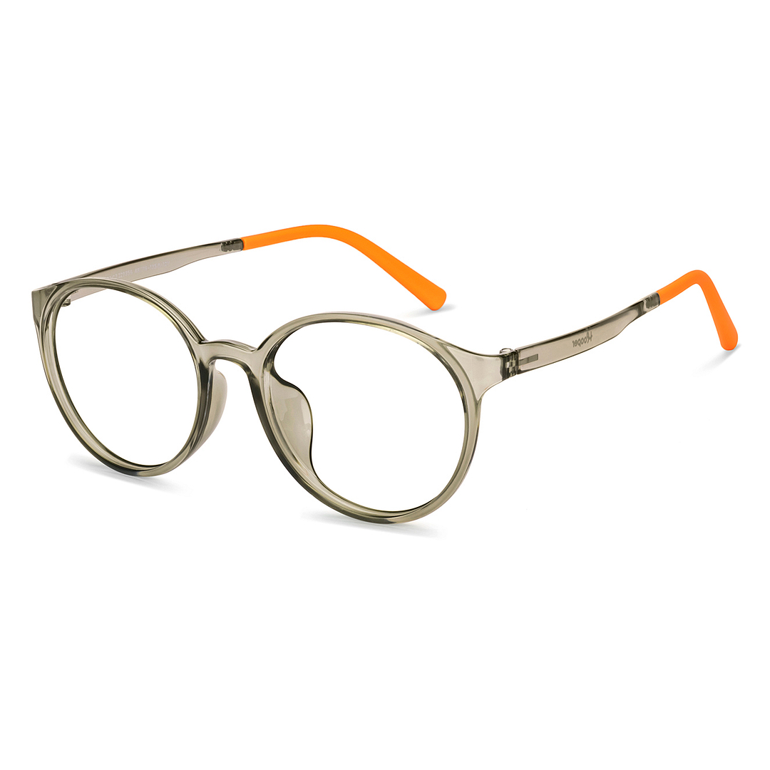 Hooper Gray Transparent Full Rim Round right side