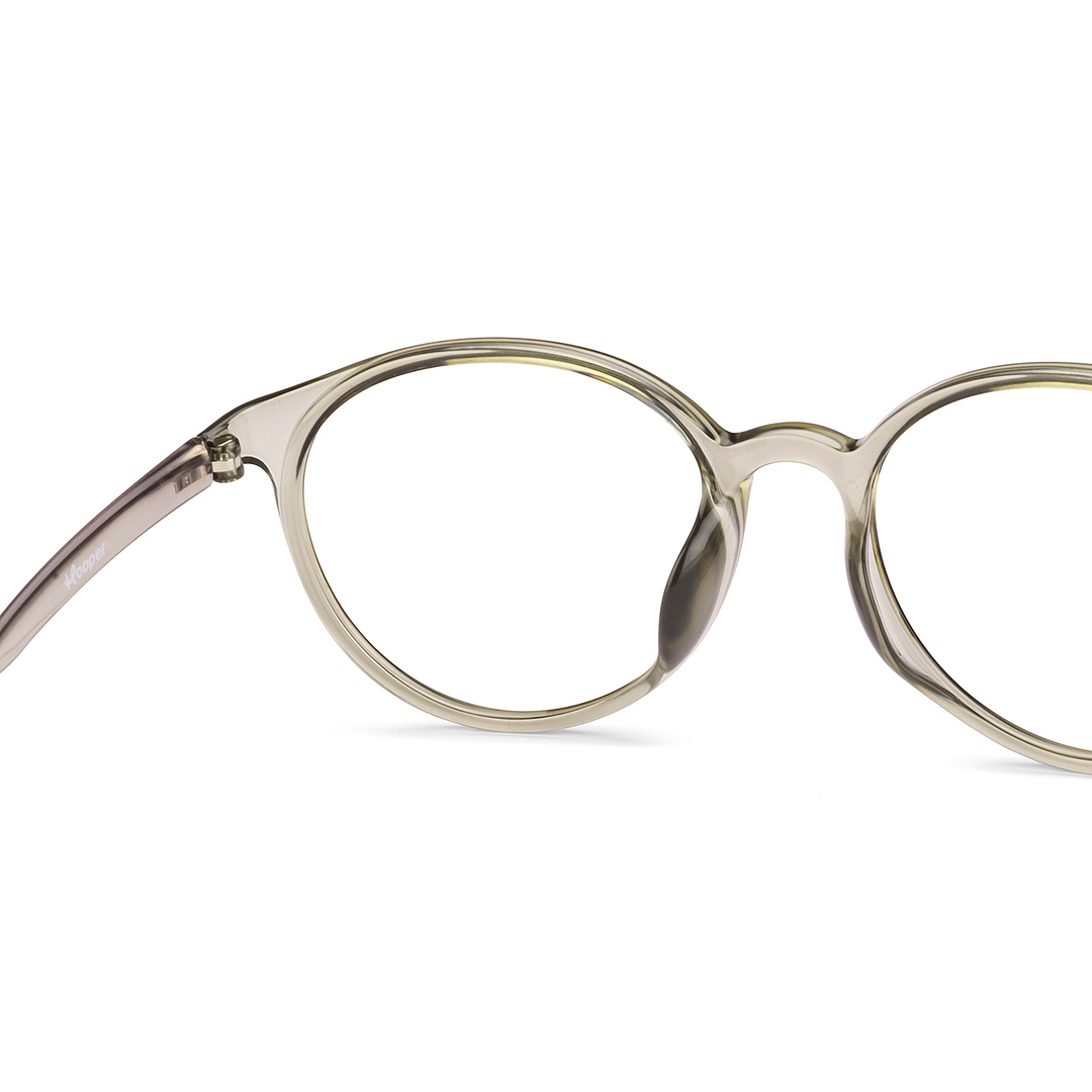Hooper Gray Transparent Full Rim Round right side