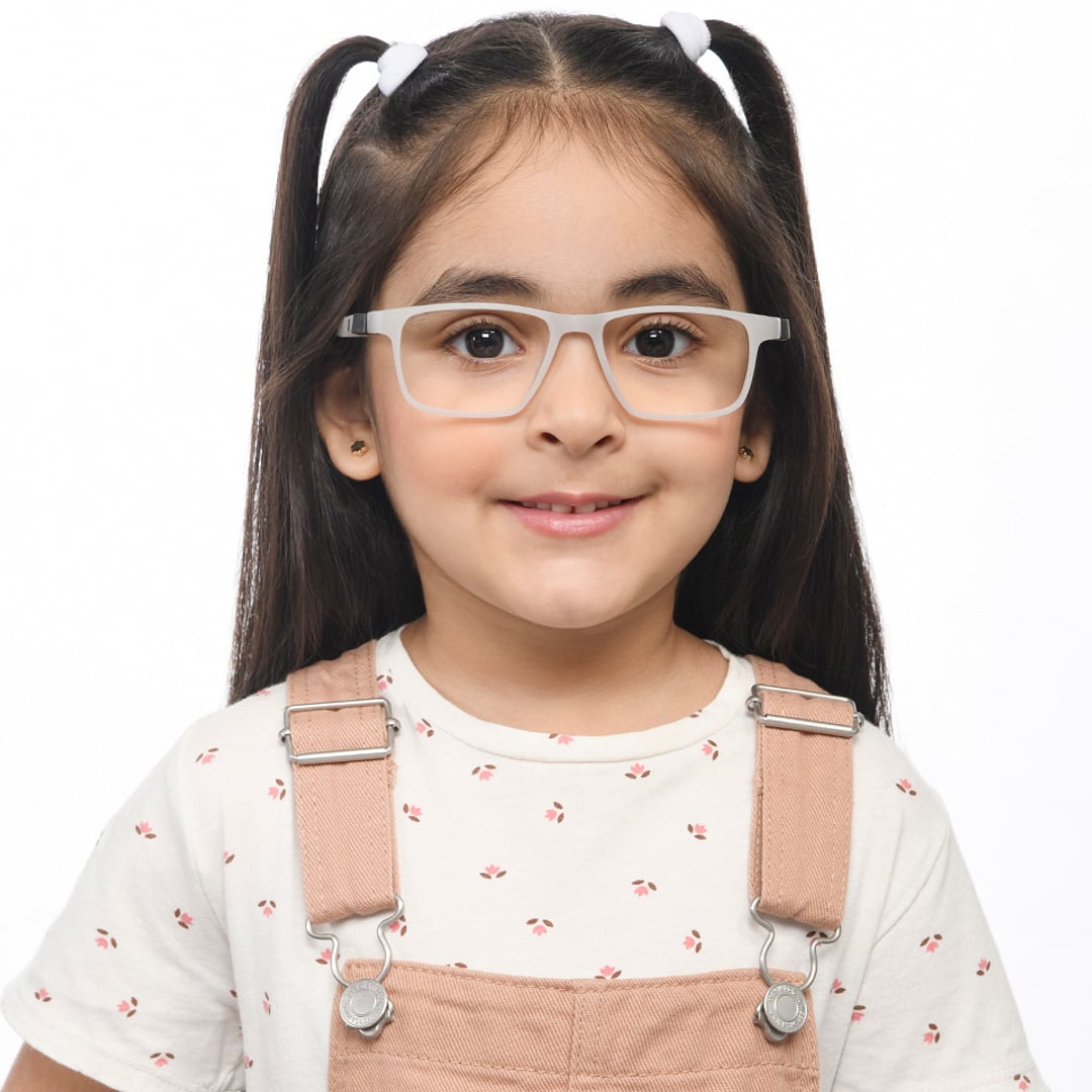 Hooper Online White Full Rim Rectangle left side