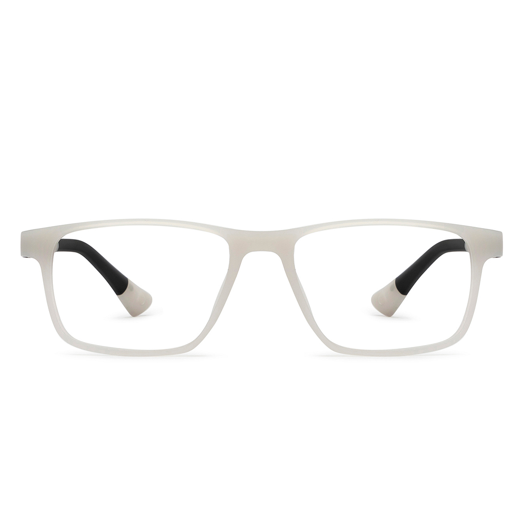 Hooper Online White Full Rim Rectangle left side