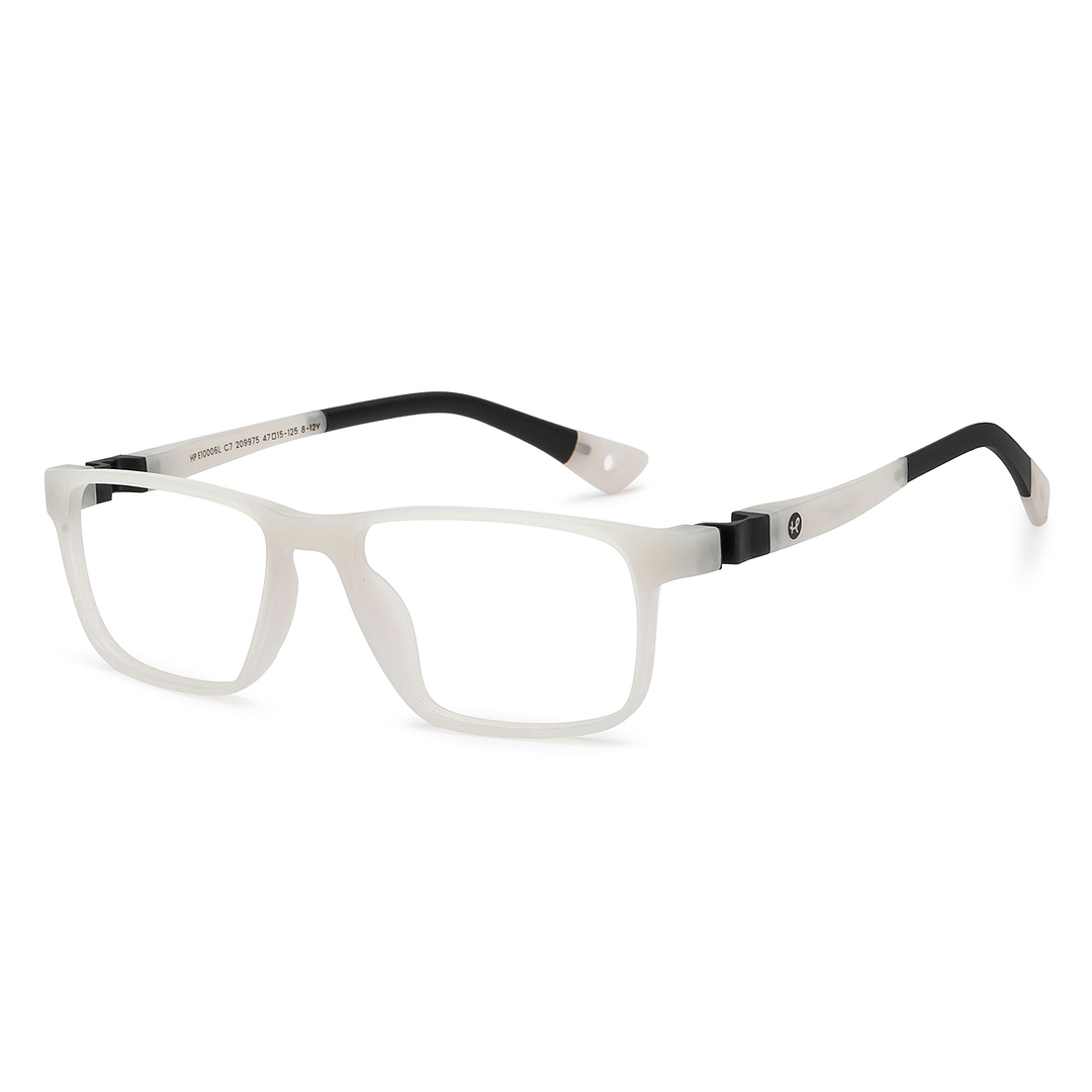 Hooper Online White Full Rim Rectangle left side