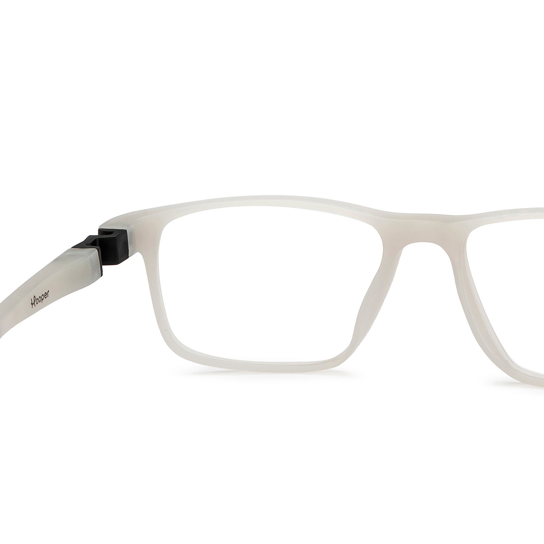 Hooper Online White Full Rim Rectangle right side