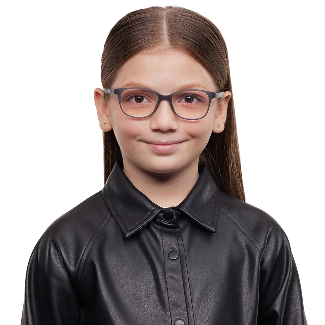 Hooper Gray Transparent Full Rim Rectangle left side