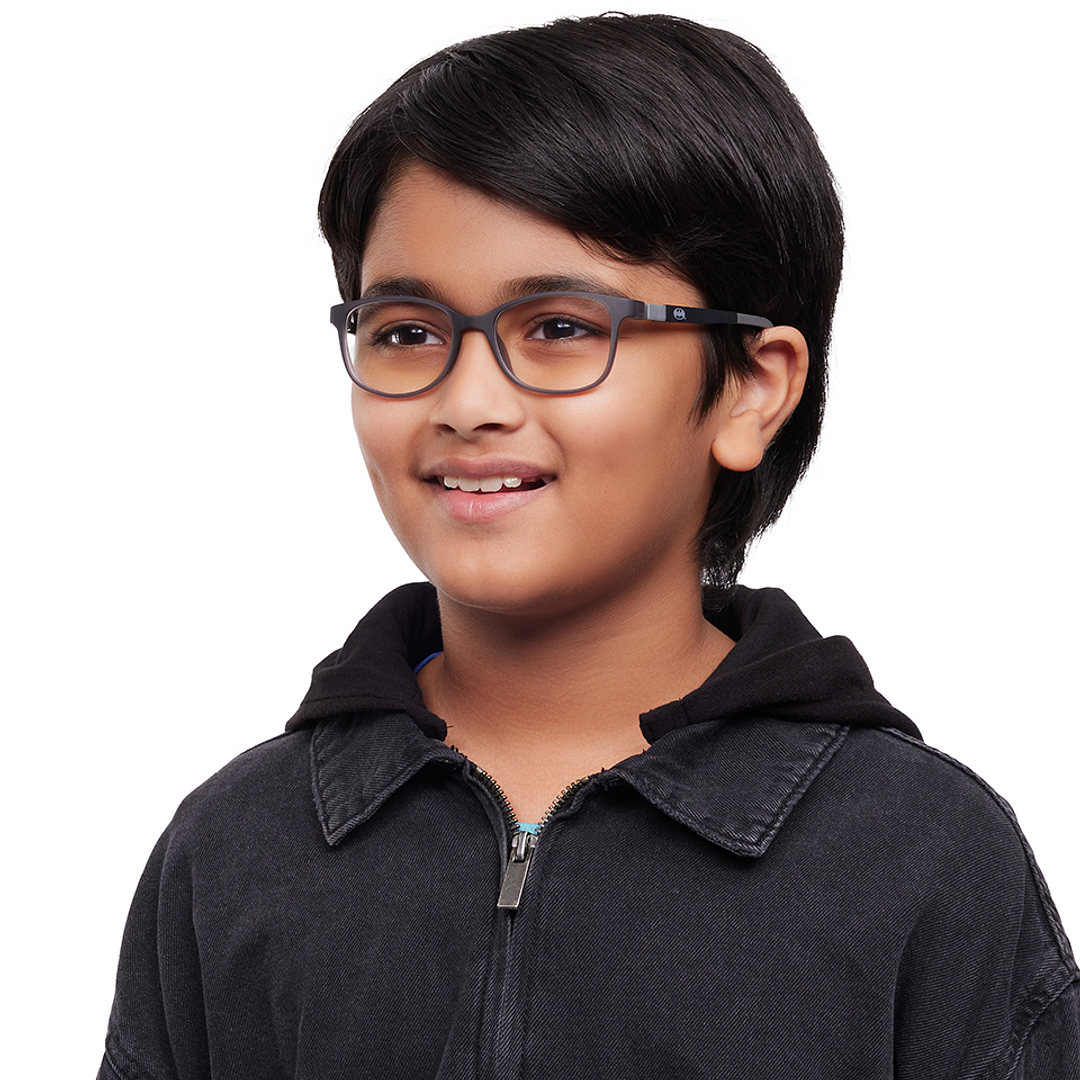 Hooper Gray Transparent Full Rim Rectangle right side