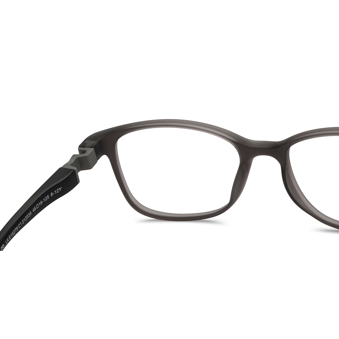 Hooper Gray Transparent Full Rim Rectangle left side