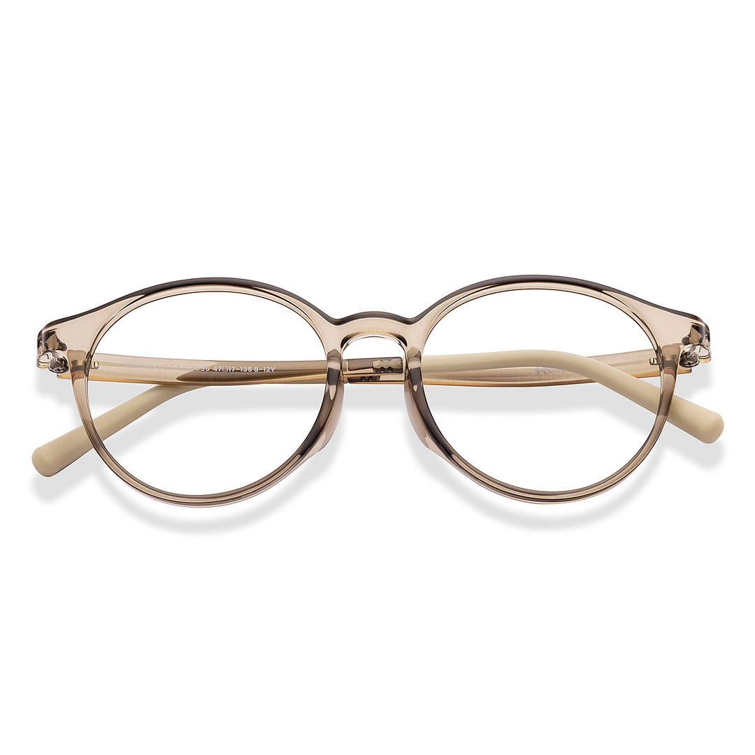 Hooper Light Brown Full Rim Round left side