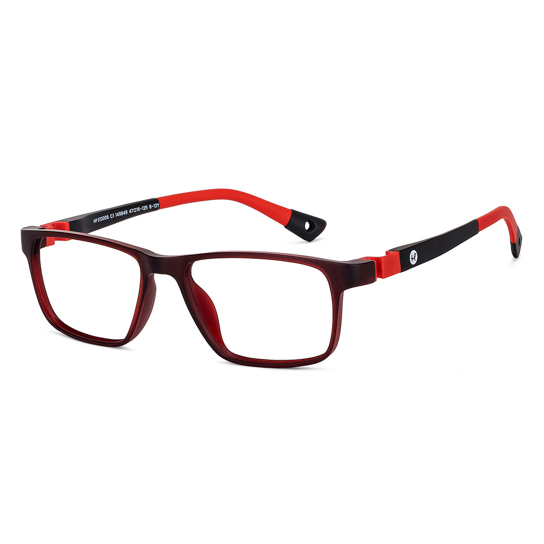 Hooper Online Red Full Rim Rectangle left side