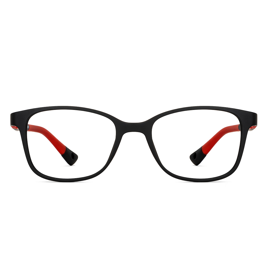 Hooper Black Full Rim Rectangle left side