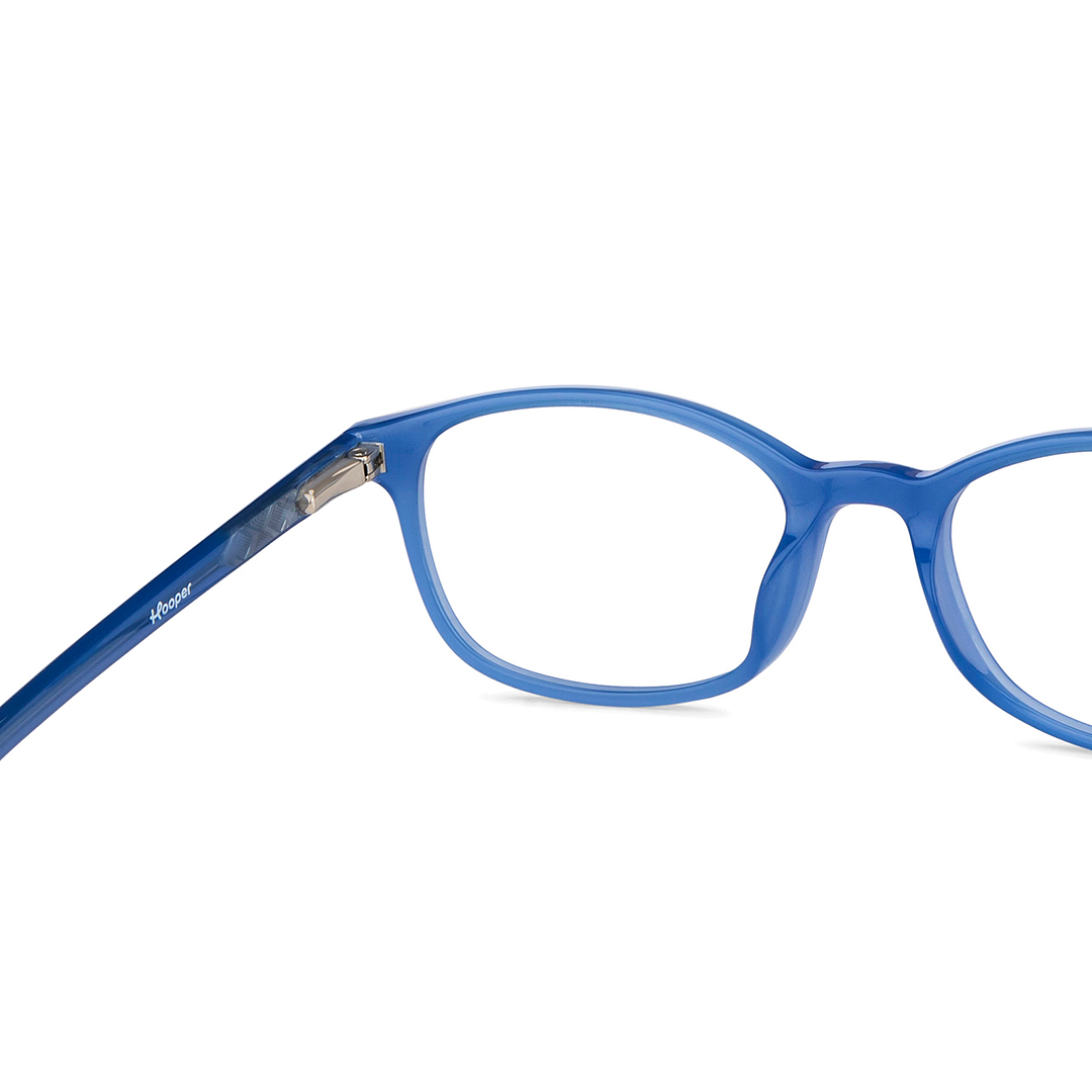 Hooper Online Navy Blue Full Rim Rectangle right side