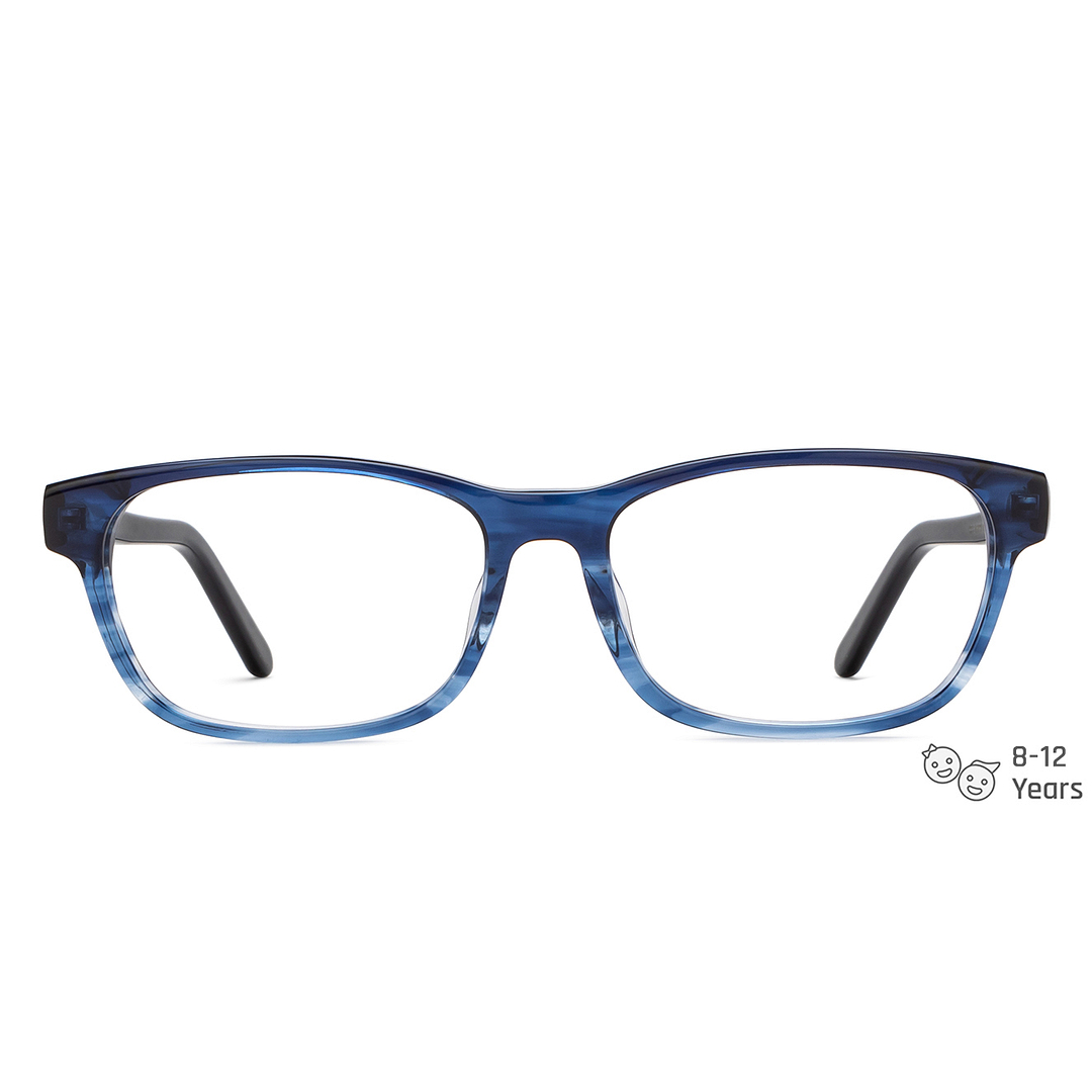 Hooper Online Navy Blue Transparent Full Rim Round left side