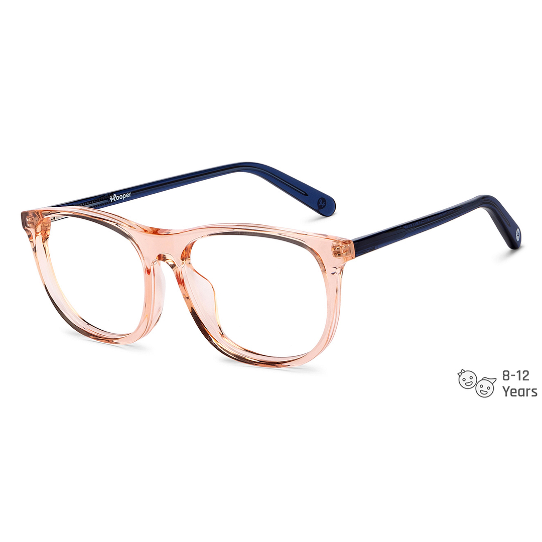 Hooper Online Orange Transparent Full Rim Rectangle left side