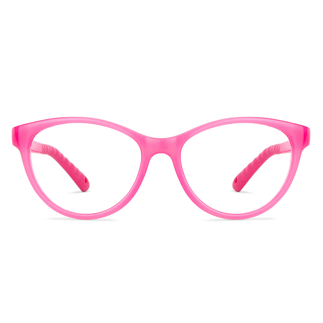 Hooper Online Pink Transparent Full Rim Cat Eye left side