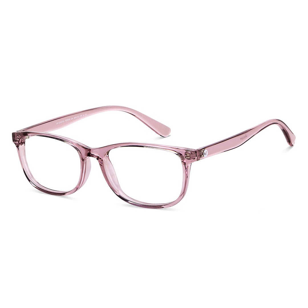 Hooper Pink Transparent Full Rim Rectangle right side