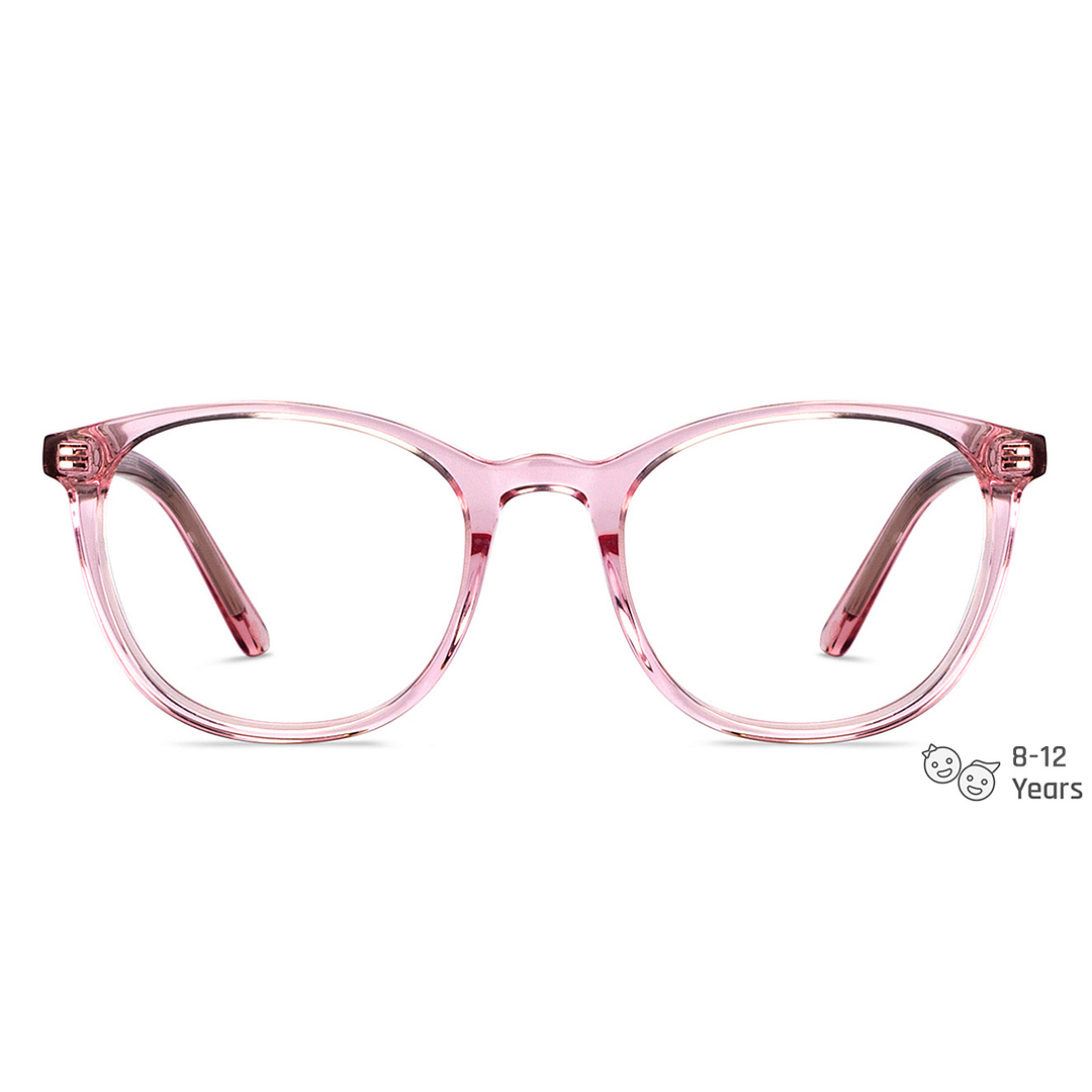 Hooper Online Pink Transparent Full Rim Round left side