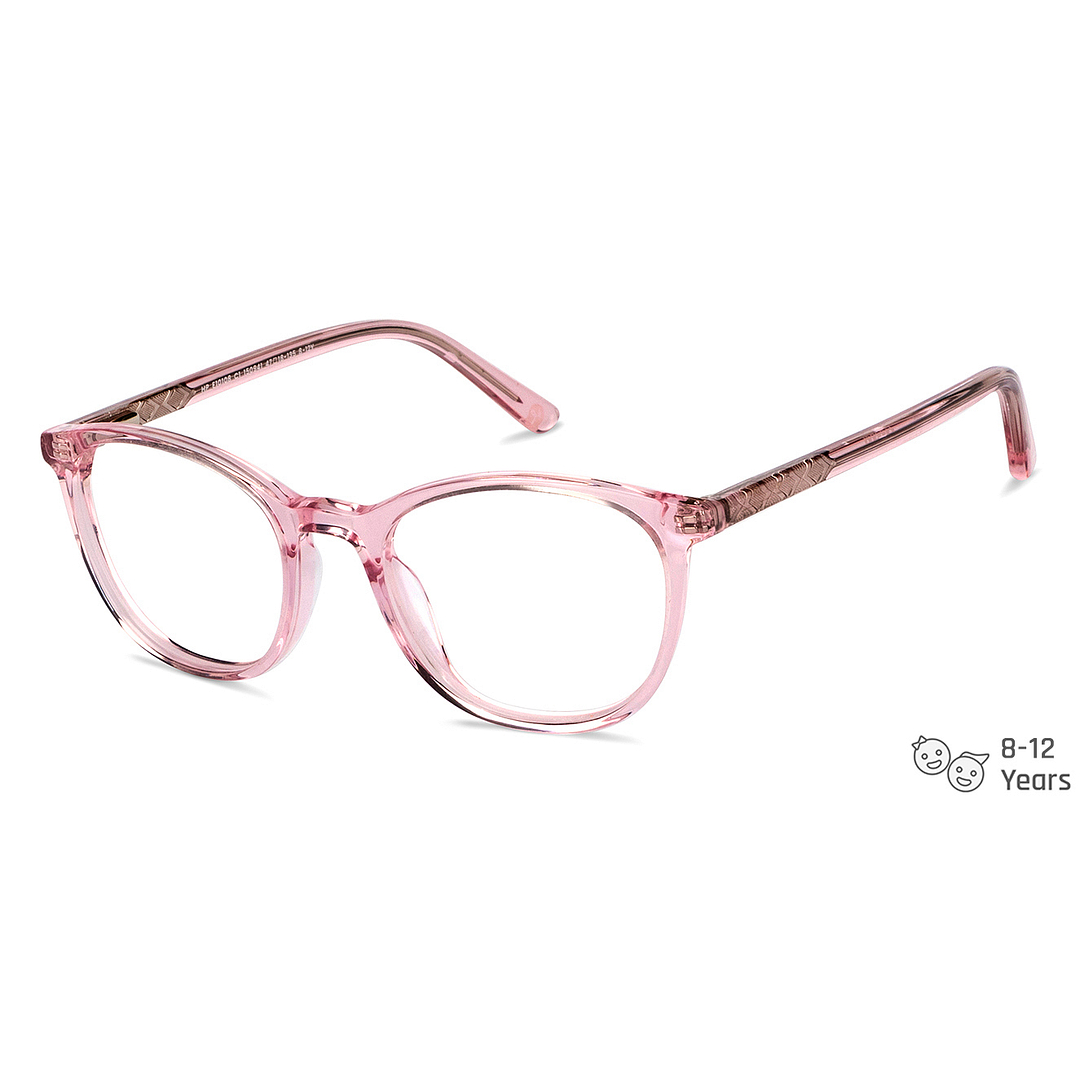 Hooper Online Pink Transparent Full Rim Round right side