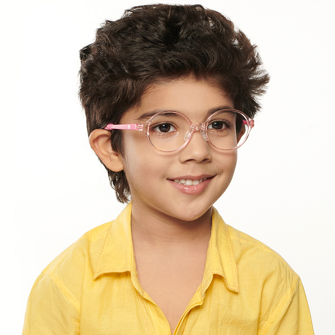 Hooper Online Pink Transparent Full Rim Round right side