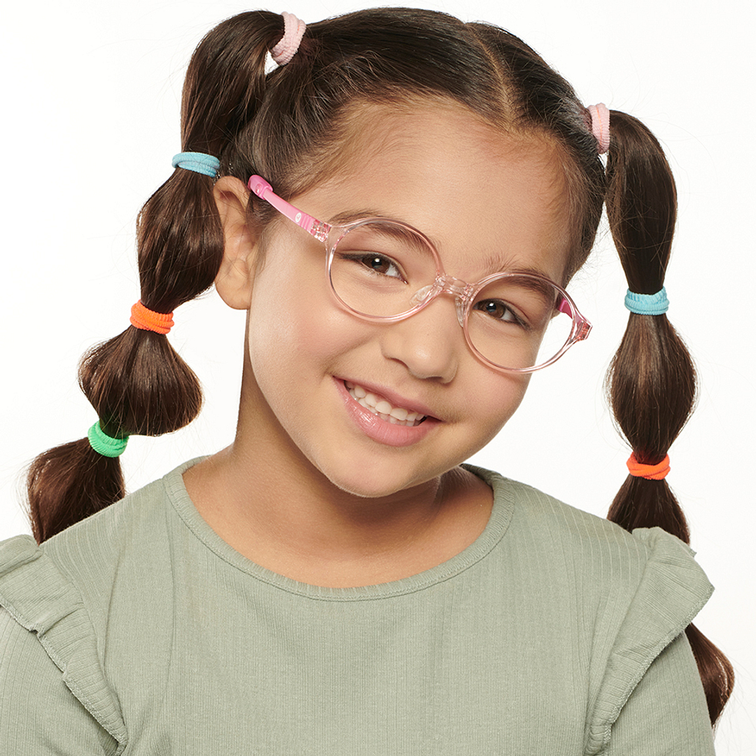 Hooper Online Pink Transparent Full Rim Round right side