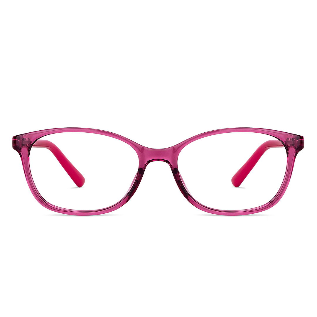 Hooper Online Pink Transparent Full Rim Cat Eye left side
