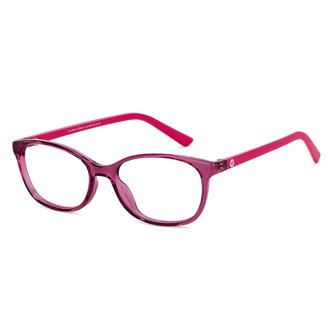 Hooper Online Pink Transparent Full Rim Cat Eye right side