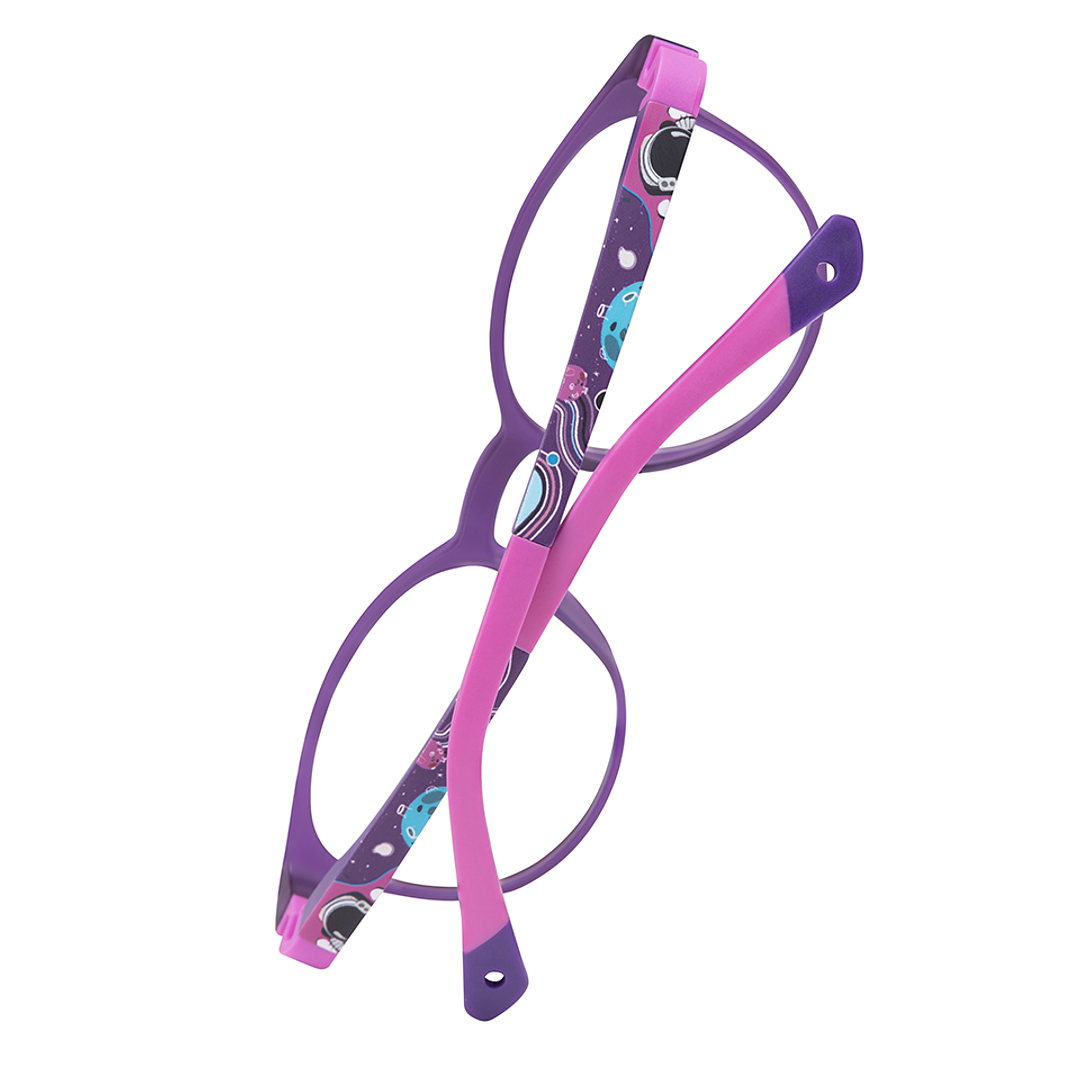 Hooper Purple Full Rim Round left side